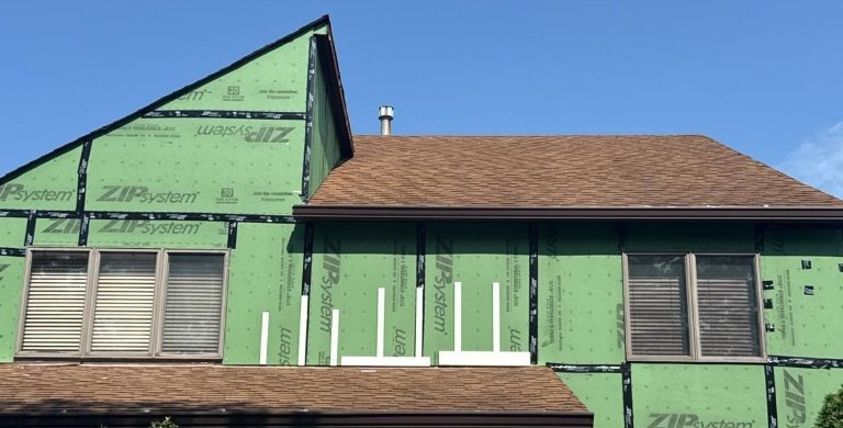 Roof renovation and ZIP System structural moisture barrier in Warminster, PA
